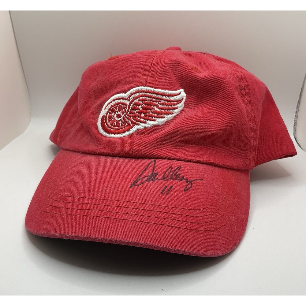 Daniel Cleary #11 Autograph Detroit Red Wings Hat Signed Red Adjustable NHL Cap
